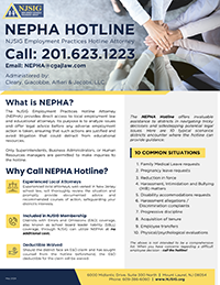 NJSIG's NEPHA Hotline